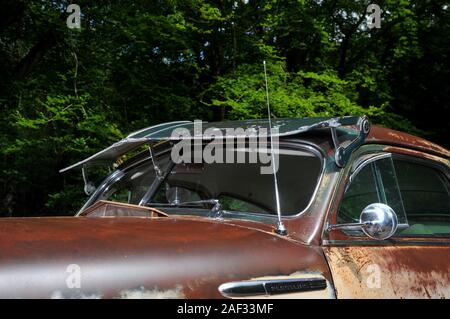 1947 Chevy business coach con patina pesante Foto Stock