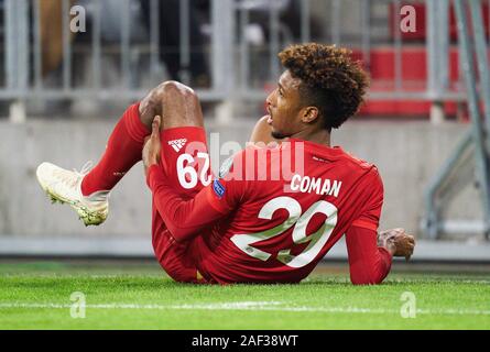 Champions League, Munich-Tottenham, Monaco di Baviera Dec 11, 2019. Kingsley COMAN, FCB 29 pregiudizio FC Bayern Munich - Tottenham Hotspur FC 3-1 di calcio UEFA Champions League , Monaco di Baviera, Dicembre 11, 2019, STAGIONE 2019/2020, fase di gruppo ,gruppo B, FCB, Baviera München © Peter Schatz / Alamy Live News Foto Stock