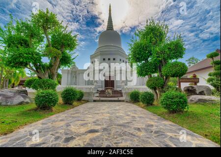 Phrong Madua, Mueang Nakhon Pathom District, Nakhon Pathom, 8 dicembre 2019. Wat Pa Pathomchai. Foto Stock