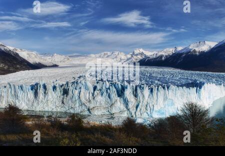 Ghiacciaio Perito Moreno El Calafate Patagonia Argentina in inverno Foto Stock
