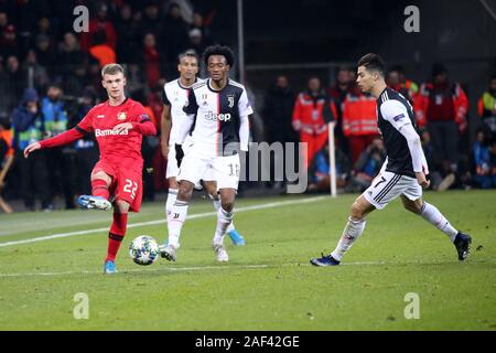 Leverkusen, Germania. 11 dicembre 2019. Uefa Champions League 2019-20 Gruppo D. Daley Sinkgraven di Bayer Leverkusen. Foto Stock