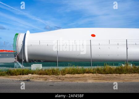 Siemens Gamesa pale per turbine eoliche Great Yarmouth NORFOLK REGNO UNITO Foto Stock