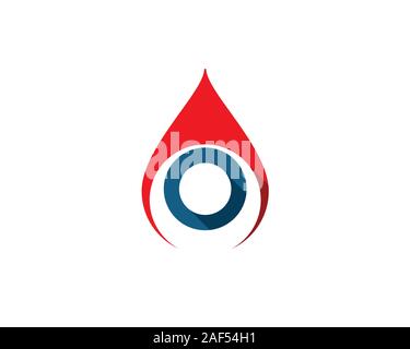 Goccia di sangue con una figura umana all'interno di diabete giorno Illustrazione Vettoriale