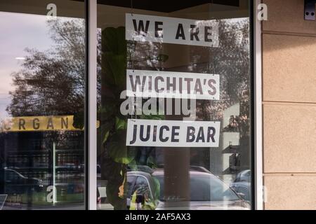 Wichita juice bar in Bradley Fair shopping mall, Wichita, Kansas, Stati Uniti d'America. Foto Stock