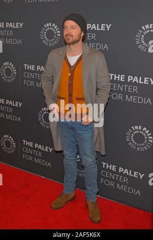 NEW YORK, NY - 12 dicembre: Aaron Paolo assiste la " verità " proiezione a Paley Centre for Media su dicembre 12, 2019 in New York City. Foto Stock