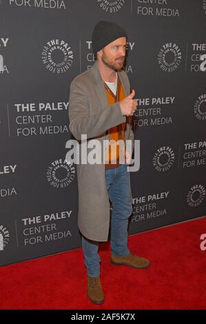 NEW YORK, NY - 12 dicembre: Aaron Paolo assiste la " verità " proiezione a Paley Centre for Media su dicembre 12, 2019 in New York City. Foto Stock