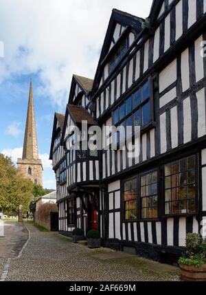 La Chiesa casa, Church Lane, Ledbury, Herefordshire Il Grade ii Listed tardo XV secolo la struttura di legno House Foto Stock