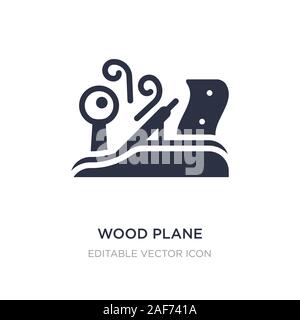 Piano in legno icona sullo sfondo bianco. Elemento di semplice illustrazione da architettura e il concetto di città. piano di legno icona simbolo di design. Illustrazione Vettoriale