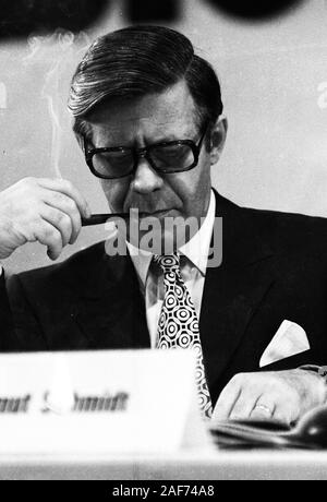 Le elezioni per il Bundestag nel 1972, qui la SPD conferenza a Dortmund il 13.10.1972, si è conclusa con il massimo riconoscimento per il DOCUP nella storia della Repubblica Federale. | Utilizzo di tutto il mondo Foto Stock