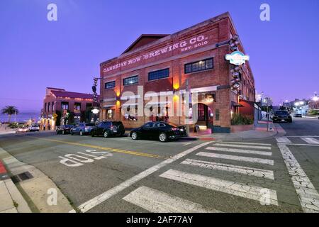 Ristorante Cannery Row Brewing Company im Tourismusviertel Cannery Row, Monterey, Kalifornien, STATI UNITI D'AMERICA Foto Stock