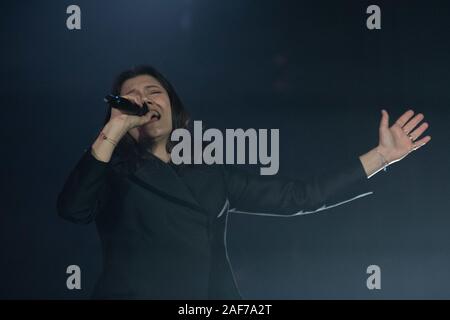 Firenze, Italia. 12 Dic, 2019. Elisa durante Elisa - Diari Aperti Tour 2019, a Firenze, Italia, Dicembre 12 2019 Credit: Indipendente Agenzia fotografica/Alamy Live News Foto Stock