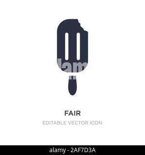 Icona equo su sfondo bianco. Elemento di semplice illustrazione dal concetto di cibo. fair icona simbolo di design. Illustrazione Vettoriale