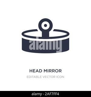 Testa icona mirror su sfondo bianco. Elemento di semplice illustrazione dal concetto generale. testa specchio simbolo icona del design. Illustrazione Vettoriale
