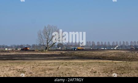 Modifica della Bennekomse Hooilanden nel Gelderse Vallei da pascoli nella nuova natura Foto Stock