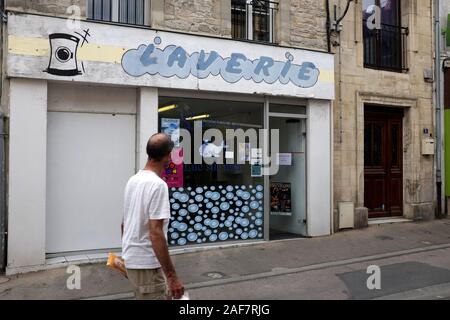 Strade di Luc-sur-Mer, Normandia, Francia Foto Stock