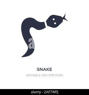 Snake Icona su sfondo bianco. Elemento di semplice illustrazione dal concetto di segni. snake icona simbolo di design. Illustrazione Vettoriale