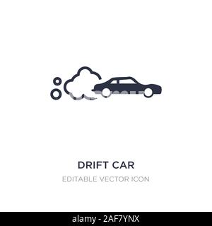 Drift Icona auto su sfondo bianco. Elemento di semplice illustrazione dal concetto di sport. deriva auto simbolo icona del design. Illustrazione Vettoriale