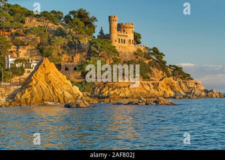 D'EN PLAJA CASTELLO (©ISIDOR BOSCH 1935) spiaggia principale di Lloret de mar Costa Brava Catalogna SPAGNA Foto Stock