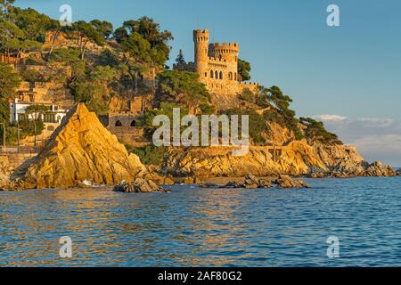 D'EN PLAJA CASTELLO (©ISIDOR BOSCH 1935) spiaggia principale di Lloret de mar Costa Brava Catalogna SPAGNA Foto Stock