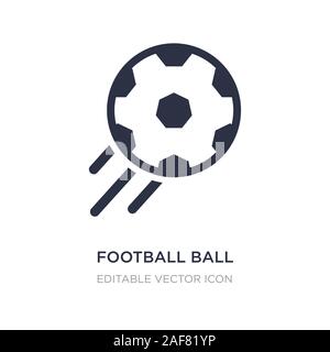 Football Icona a sfera su sfondo bianco. Elemento di semplice illustrazione dal concetto di sport. palla calcio icona simbolo di design. Illustrazione Vettoriale