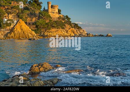 D'EN PLAJA CASTELLO (©ISIDOR BOSCH 1935) spiaggia principale di Lloret de mar Costa Brava Catalogna SPAGNA Foto Stock