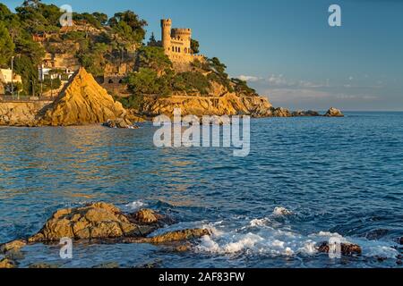 D'EN PLAJA CASTELLO (©ISIDOR BOSCH 1935) spiaggia principale di Lloret de mar Costa Brava Catalogna SPAGNA Foto Stock