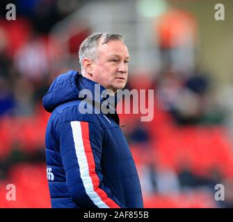 10 dicembre 2019, Bet365 Stadium, Stoke-on-Trent, Inghilterra; Sky scommessa campionato, Stoke City v il centro di Luton : Stoke City manager Michael O'Neill Credito: Conor Molloy/news immagini Foto Stock