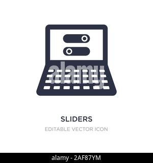 Icona di cursori su sfondo bianco. Elemento di semplice illustrazione da Web concept. cursori icona simbolo di design. Illustrazione Vettoriale