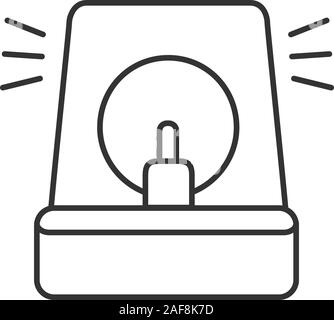 Fireman sirena icona lineare. Allarme di polizia. Linea sottile  illustrazione. Emergenza Simbolo di contorno. Il vettore isolato disegno di  contorno Immagine e Vettoriale - Alamy