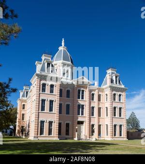 Marfa, Texas. Presidio County Court House, costruito 1886, restaurato 2001. Foto Stock