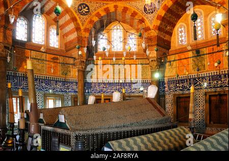 Tomba di Suleyman il magnifico dell'Impero Ottomano. Istanbul, Turchia Foto Stock