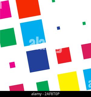 Quadrati colorati Foto Stock