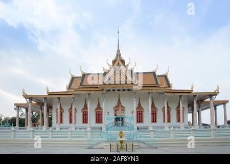 Cambogia, Phnom Penh, Il Palazzo Reale. Il tempio Wat Phra Neo nel complesso della Pagoda d'Argento Foto Stock