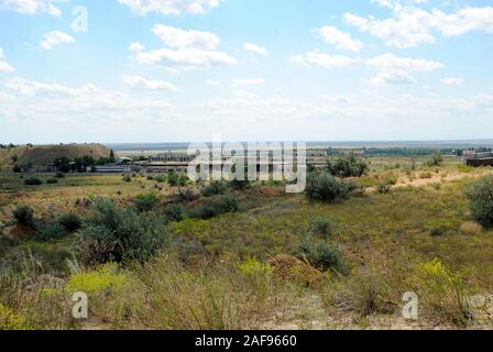 Negozi industriale di fabbrica in una campagna Foto Stock