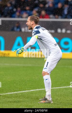 Monaco di Baviera, Germania. Xiii Dec, 2019. Il portiere Oliver Baumann (TSG 1899 Hoffenheim) al calcio, Bundesliga, Giornata 15: TSG 1899 Hoffenheim vs FC Augsburg al PreZero Arena sul dicembre 13, 2019 a Sinsheim (Germania). Foto: Horst Ettensberger/ESPA-Immagini Credito: ESPA/Alamy Live News Foto Stock