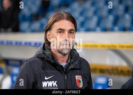 Monaco di Baviera, Germania. Xiii Dec, 2019. Coach Martin Schmidt (FC Augsburg) al calcio, Bundesliga, Giornata 15: TSG 1899 Hoffenheim vs FC Augsburg al PreZero Arena sul dicembre 13, 2019 a Sinsheim (Germania). Foto: Horst Ettensberger/ESPA-Immagini Credito: ESPA/Alamy Live News Foto Stock