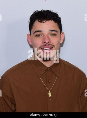 New York, Stati Uniti d'America. 13 dic 2019. NEW YORK NEW YORK - 13 dicembre: Anthony Ramos arriva al iHeartRadio Z100 Jingle Ball 2019 presentato dalla capitale uno su dicembre 13, 2019 in New York City. Foto: Jeremy Smith/imageSPACE Credito: MediaPunch Inc/Alamy Live News Foto Stock