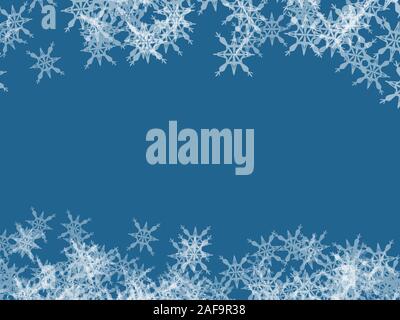 Disegno Della Carta Regalo Della Neve Di Inverno Foto Stock