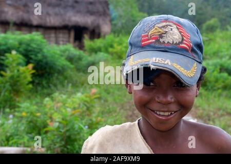 Ritratto di bambini in Madagascar Foto Stock