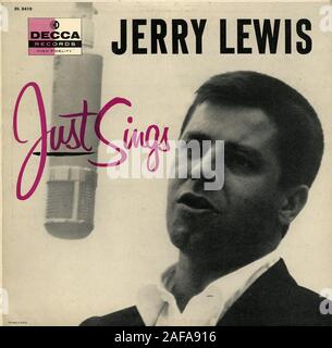 Jerry Lewis appena canta - Vintage vinile copertina album Foto Stock