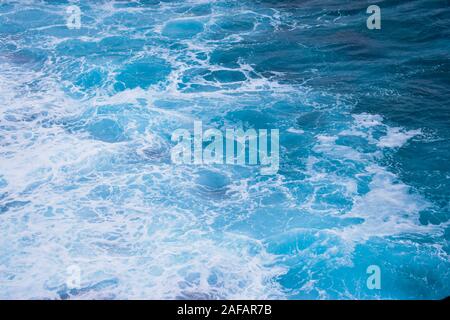 Acqua di marmo sfondo, sea wave texture, oceano onde Foto Stock