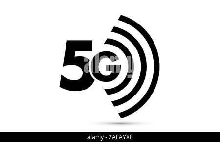 5G Icona eps vettoriali 10 trasparente per app o da un dispositivo mobile Illustrazione Vettoriale