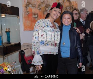 Vernissage di Hermine de Clermont-Tonnerre al 'Sonia Monti' Gallery Foto Stock