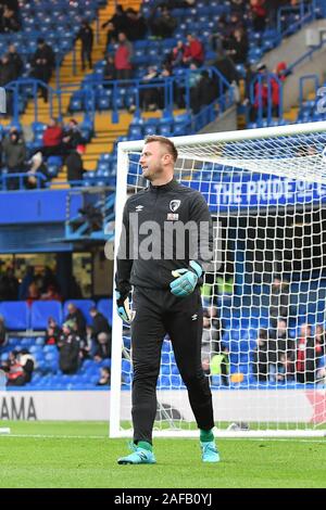 Londra, Regno Unito. Xiv Dic, 2019. Artur Boruc di Bournemouth durante il match di Premier League tra Chelsea e Bournemouth a Stamford Bridge, Londra sabato 14 dicembre 2019. (Credit: Ivan Yordanov | MI News) La fotografia può essere utilizzata solo per il giornale e/o rivista scopi editoriali, è richiesta una licenza per uso commerciale Credito: MI News & Sport /Alamy Live News Credito: MI News & Sport /Alamy Live News Foto Stock