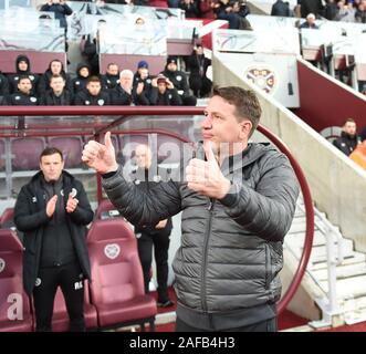 Edinburgh, Regno Unito. Xiv Dic, 2019. Cuori vs St Johnstone Scottish Premiership Match cuori St Johnstone . Cuori di nuovi Manager Daniele Stendel Credito: eric mccowat/Alamy Live News Foto Stock