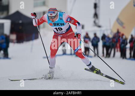 Davos, Schweiz, 14. Dezember 2019. Valnes Erik né bei der Sprint Qualifikation am FIS Langlauf Weltcup Davos Nordic 2019 a Davos. Foto Stock