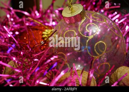 Foto di vari giocattoli di Natale. Nuovo anno e Natale. Decorazioni. Foto Stock