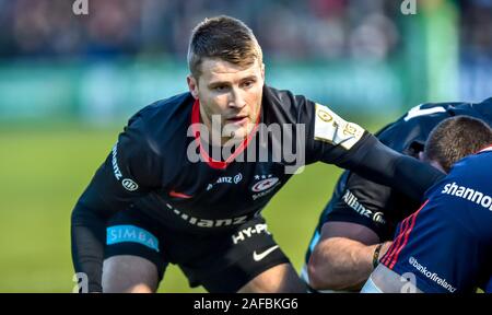 Londra, Regno Unito. Xiv Dic, 2019. Richard Wigglesworth dei Saraceni durante il rugby europeo Champions Cup match tra Saraceni e Munster presso il Parco di Allianz, Londra, Inghilterra il 14 dicembre 2019. Foto di Phil Hutchinson. Solo uso editoriale, è richiesta una licenza per uso commerciale. Nessun uso in scommesse, giochi o un singolo giocatore/club/league pubblicazioni. Credit: UK Sports Pics Ltd/Alamy Live News Foto Stock