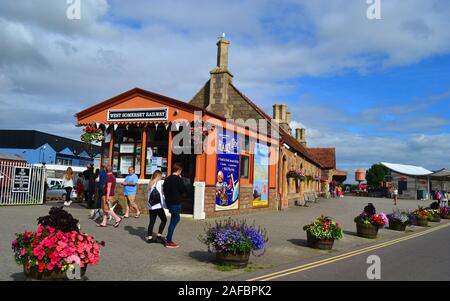 Minehead Stazione, West Somerset Railway, Somerset, Regno Unito Foto Stock