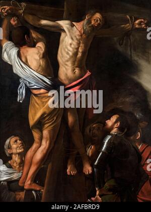 La Crocifissione di Sant Andrea da Michelangelo Merisi da Caravaggio (1571-1610), olio su tela, c.1606/7 Foto Stock